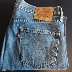 Levi's 505 Men's Jeans Blue Denim Classic Straight‎ Fit Size 34x32